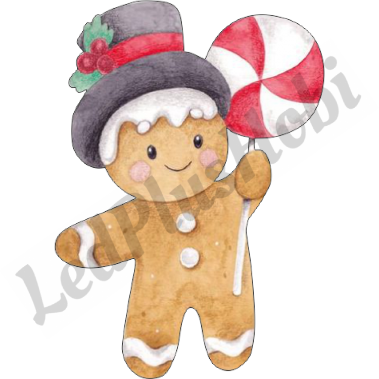 Noel Kurabiye Adam Ahşap Figür