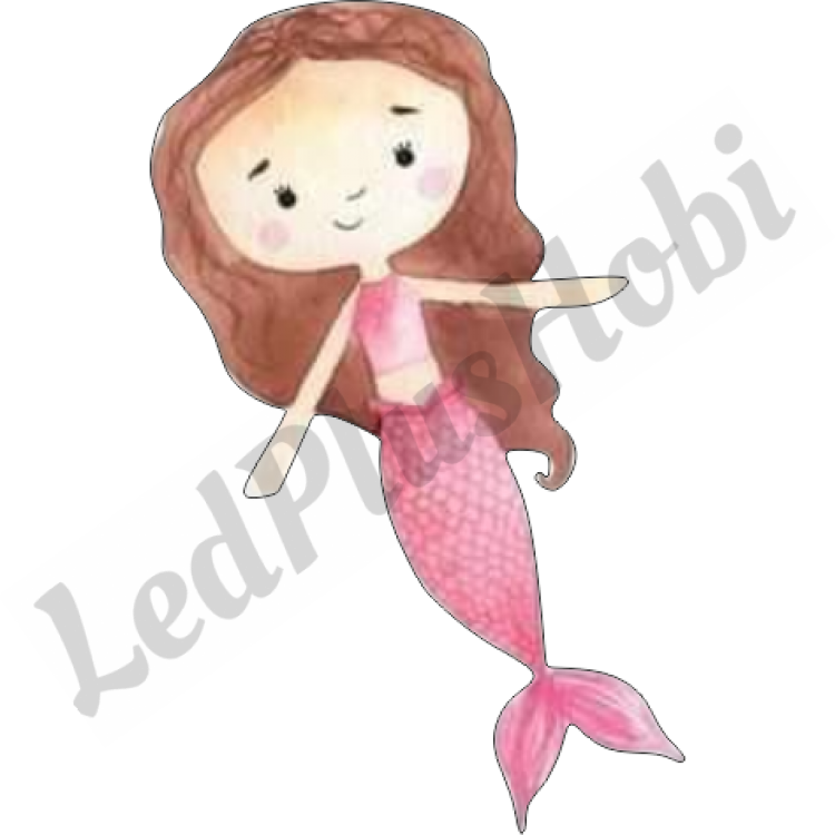 Deniz Kızı Ahşap Figür