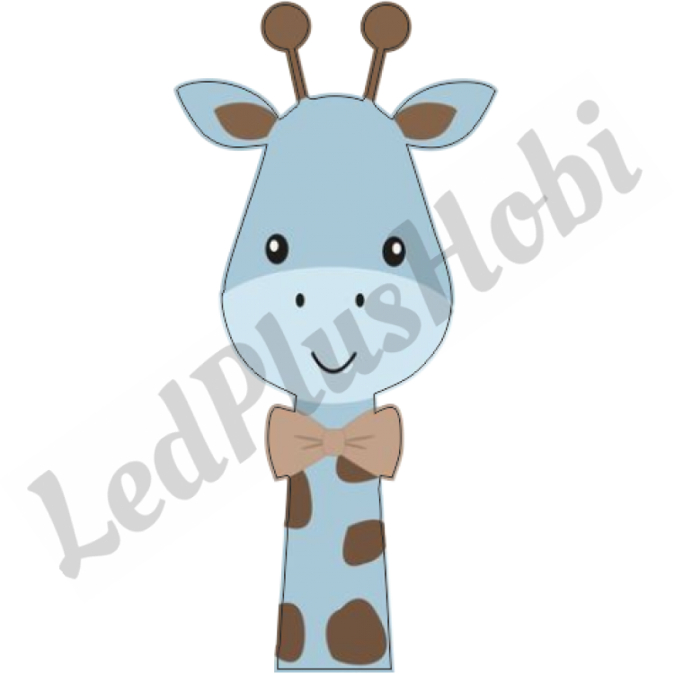 Zürafa Ahşap Figür