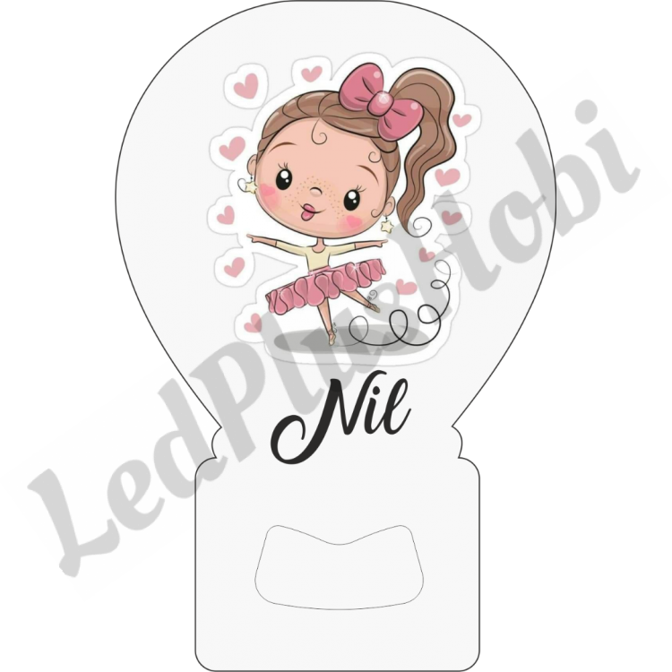 Kız Çocuk Temalı Balon Açacak Magnet