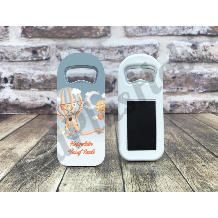 Balon Temalı Yeni Doğan Uzun Açacak Magnet