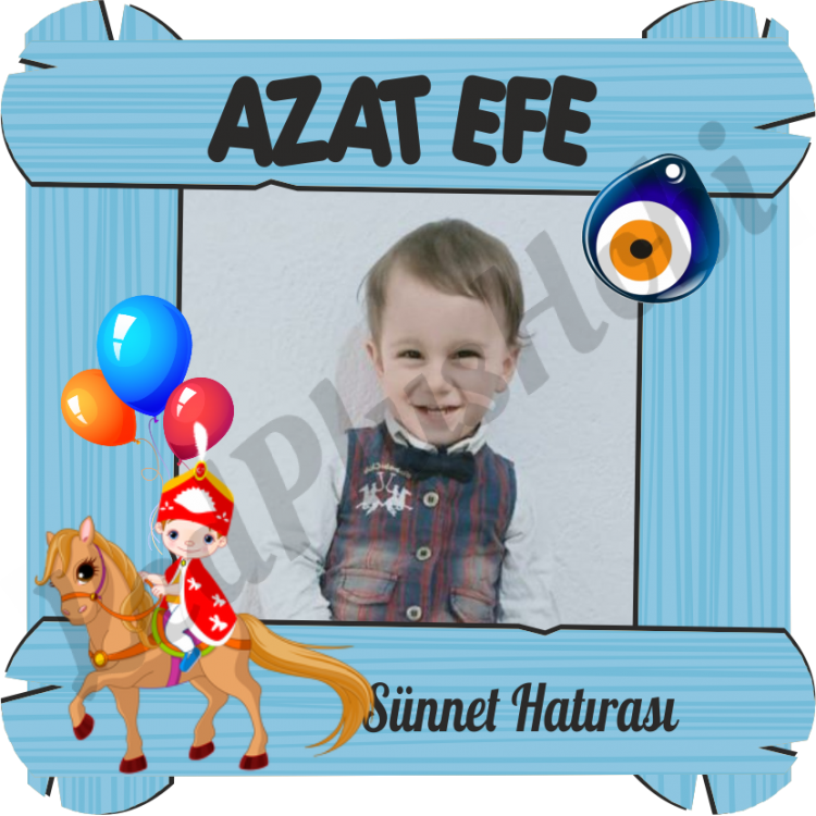 Prens Temalı Ahşap UV Magnet