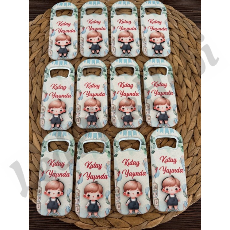 1 Yaş Temalı Figürlü Açacak Magnet