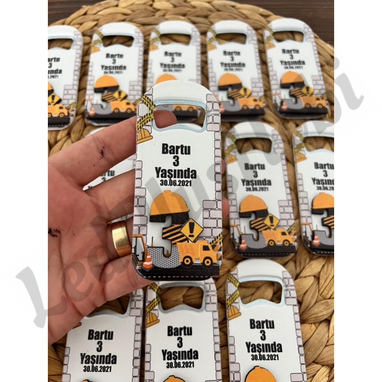 İş Makinesi Temalı Figürlü Açacak Magnet