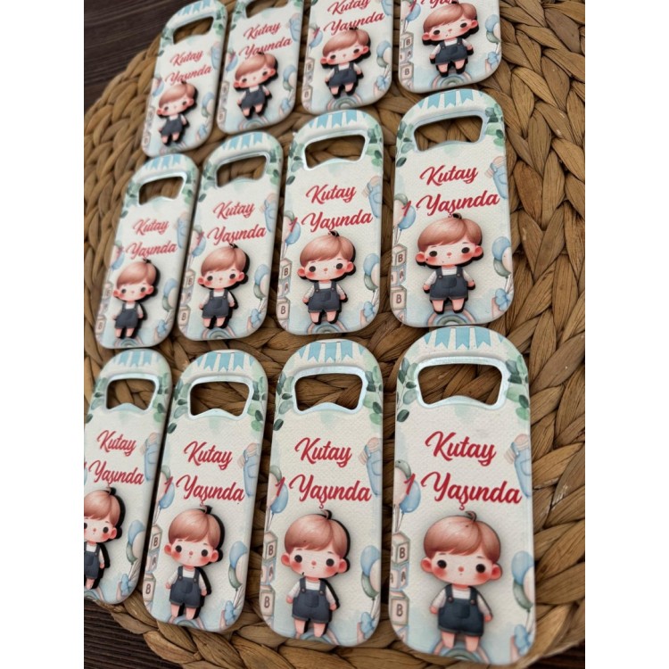 1 Yaş Temalı Figürlü Açacak Magnet