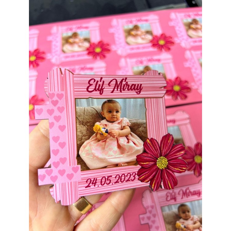 Resimli 1 Yaş Ahşap UV Magnet